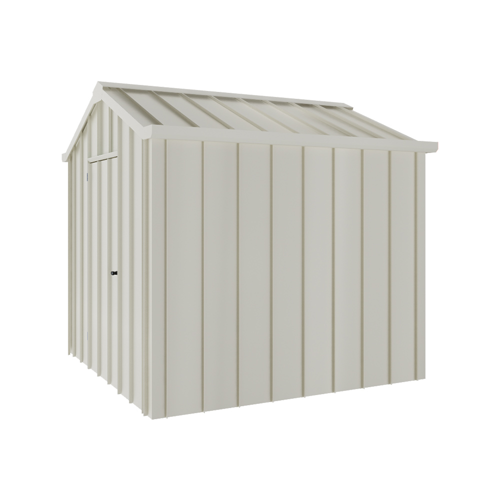 Handi-Hilander Garden Shed HH1 2.48x2.63m Gable End Door Off White