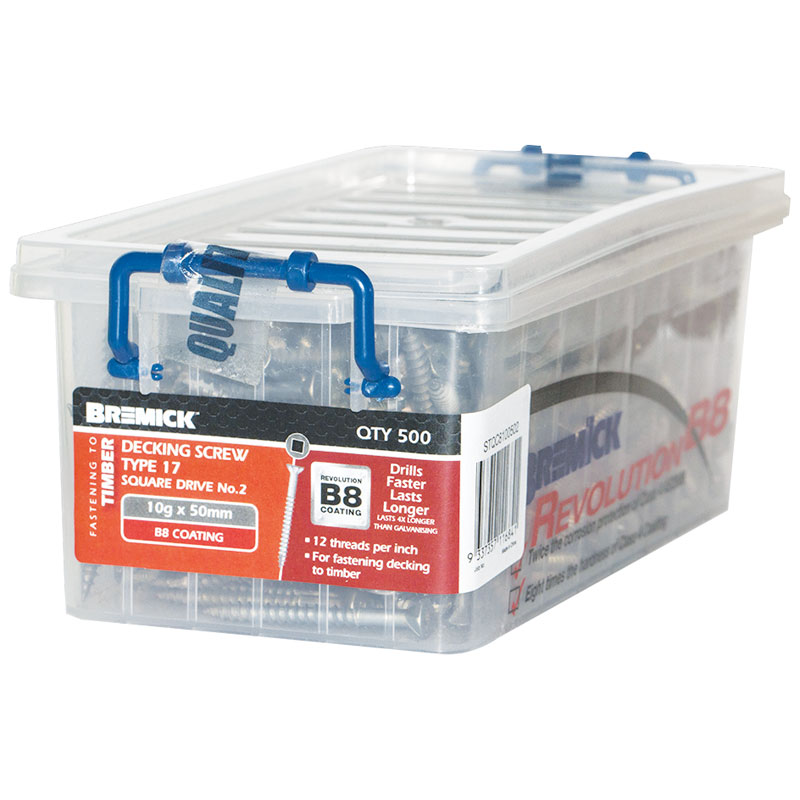 Bremick Timber Screw 10G x 50mm 500 Pieces