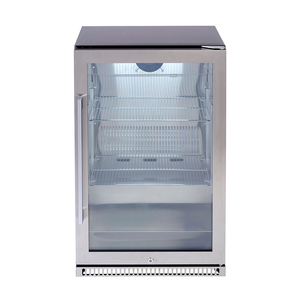 Euro Alfresco Right Hand Single Door Beverage Cooler  118 litre Stainless Steel