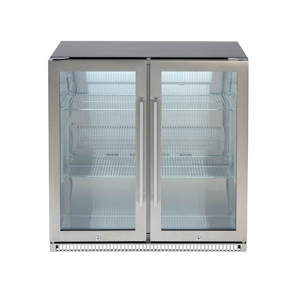 Euro Alfresco Double Door Beverage Cooler Stainless Steel