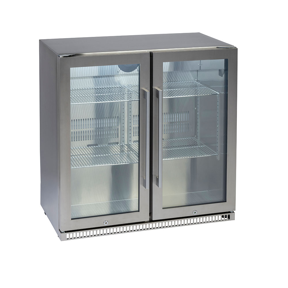 Euro Alfresco Double Door Beverage Cooler Stainless Steel