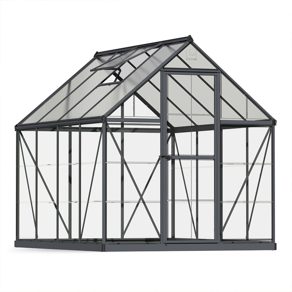 Maze 6 x 8 Hybrid Greenhouse - Grey Frame