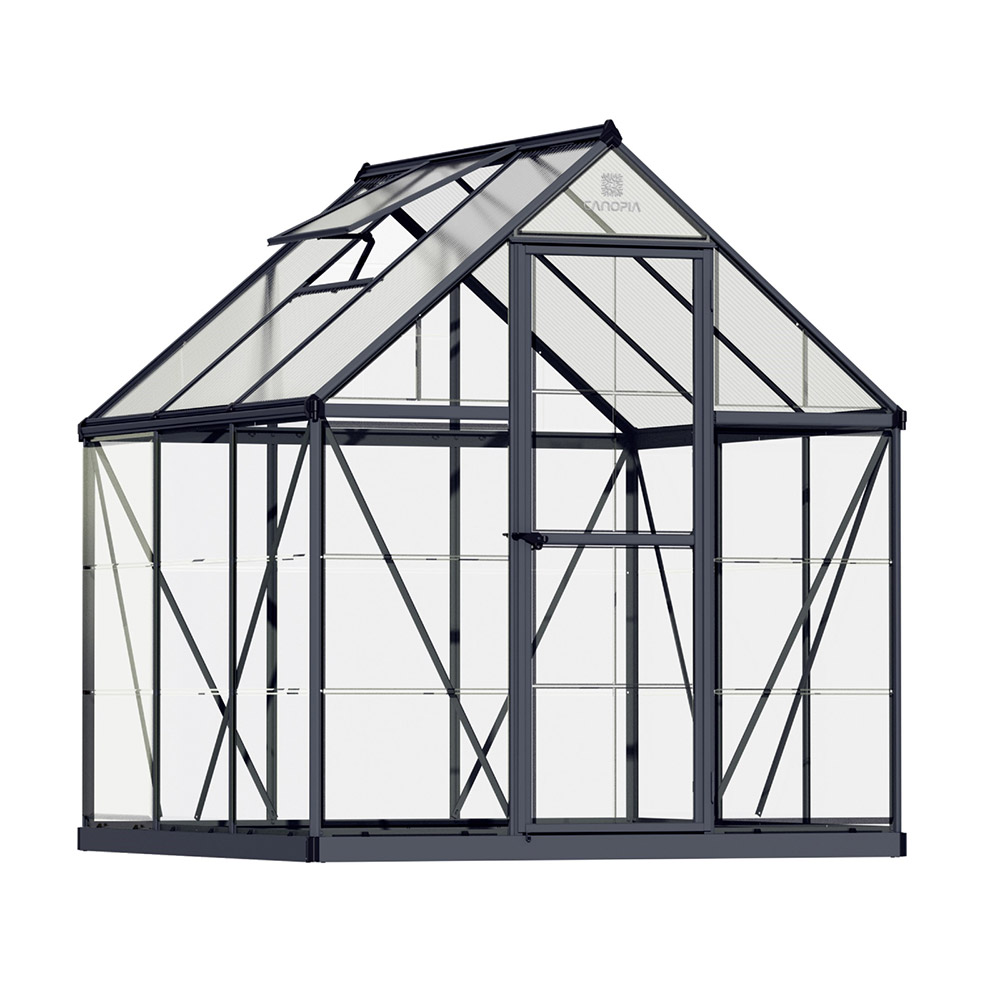 Maze 6 x 6 Hybrid Greenhouse - Grey Frame