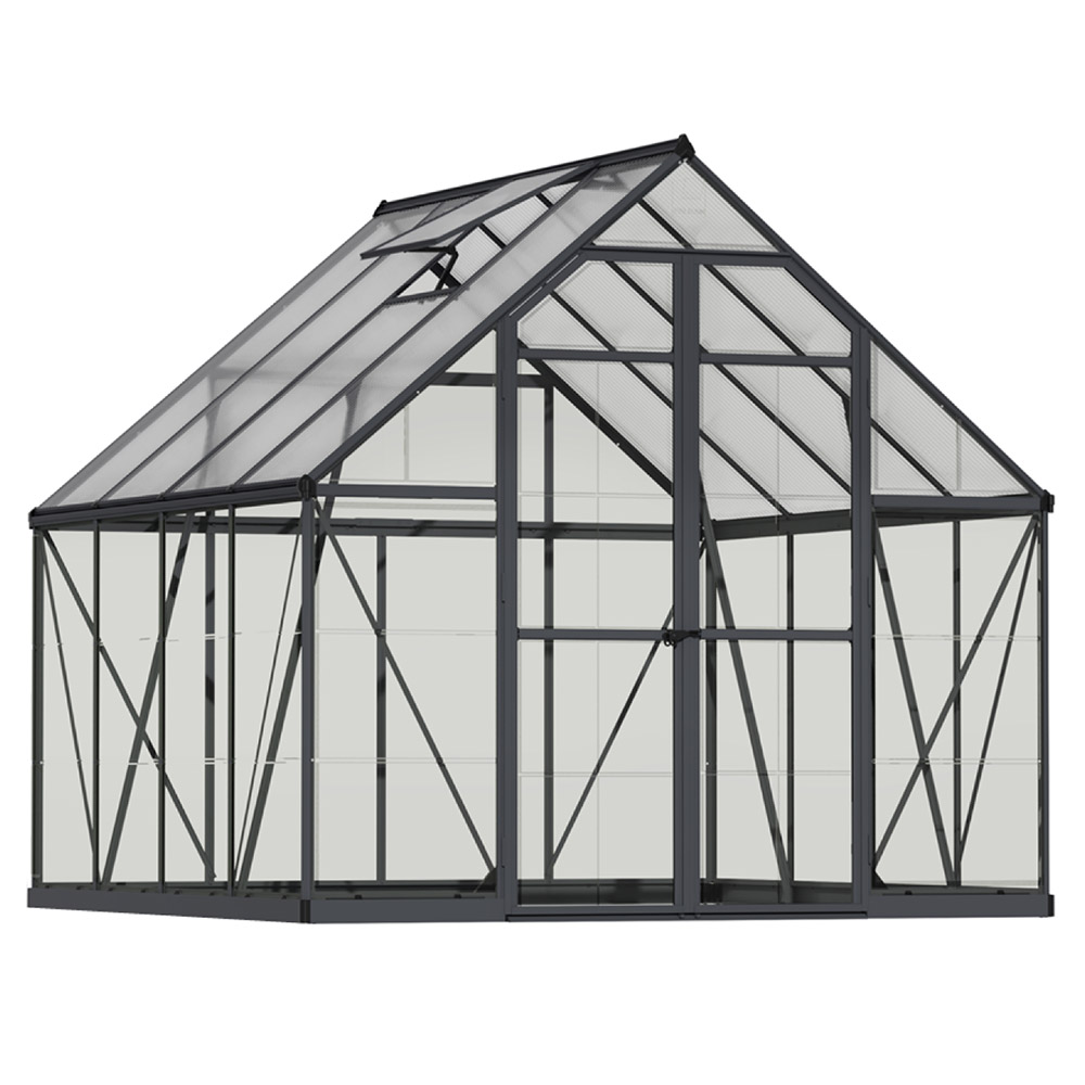 Maze 8 x 8 Balance Greenhouse - Grey Frame