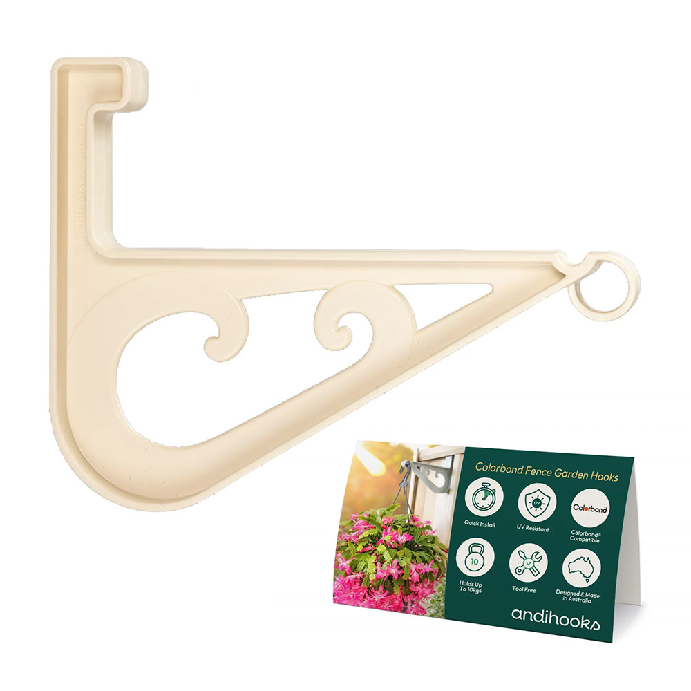 Andihooks® Federation Classic Cream Colorbond Fence Hooks