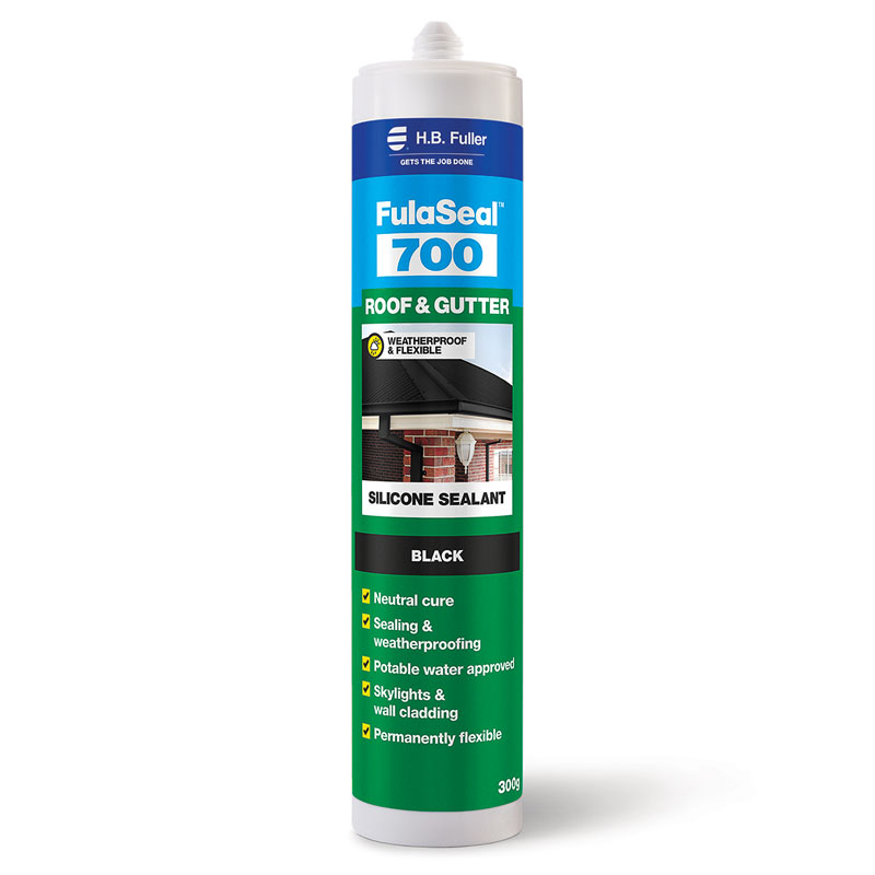 Fulaseal 700 Silicone Roof & Gutter Black 300g