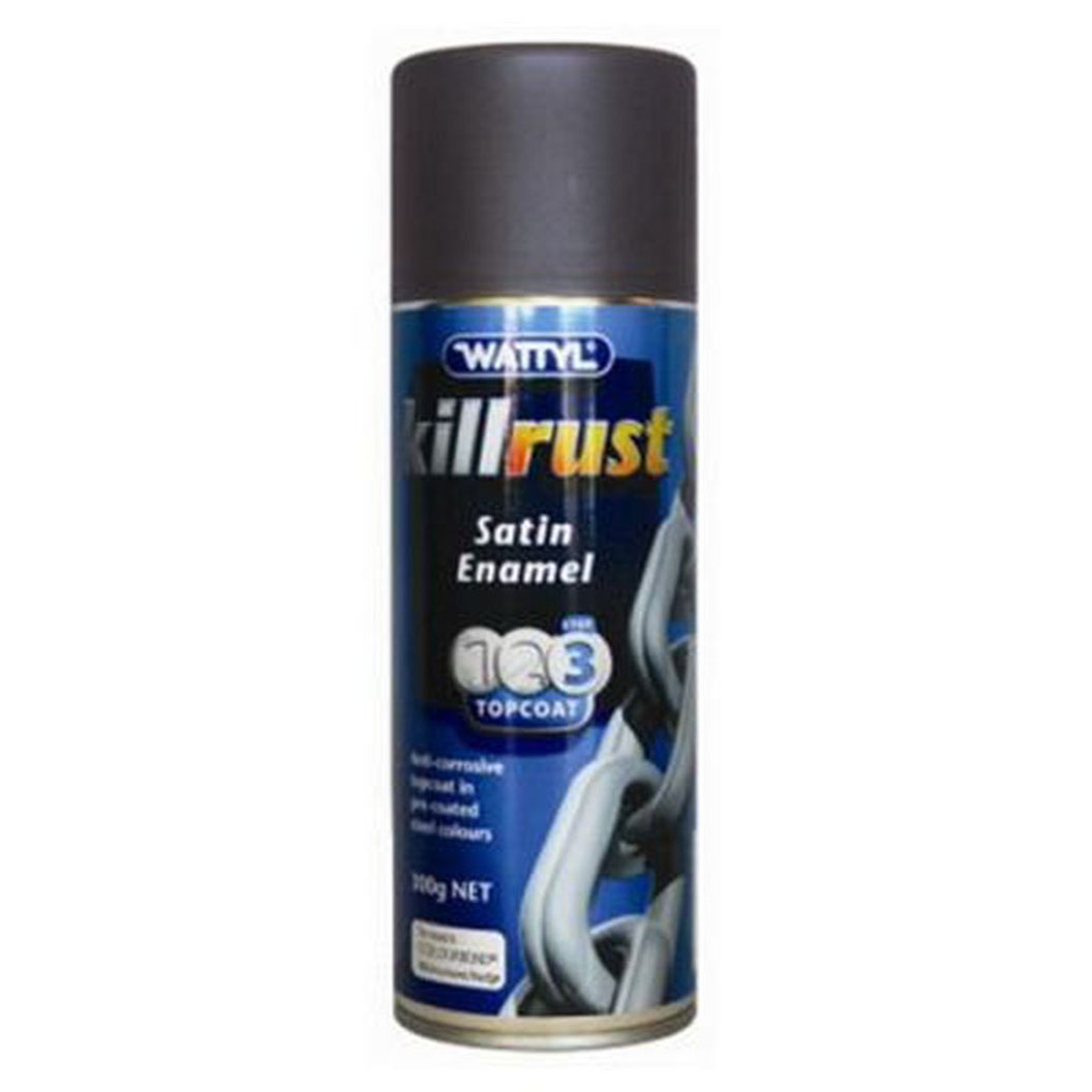 Killrust Enamel Satin Colorbond Monument Aerosol 300G