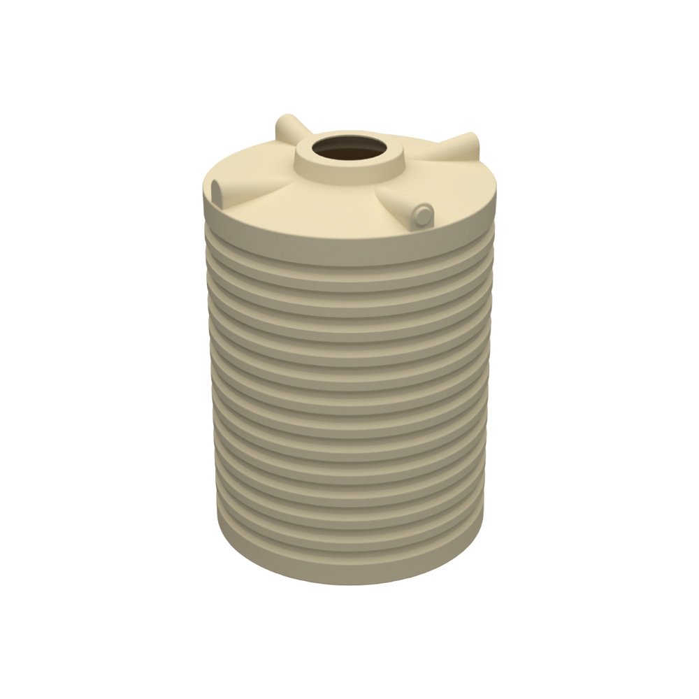 Round Poly Tank 3000L Armour Grey