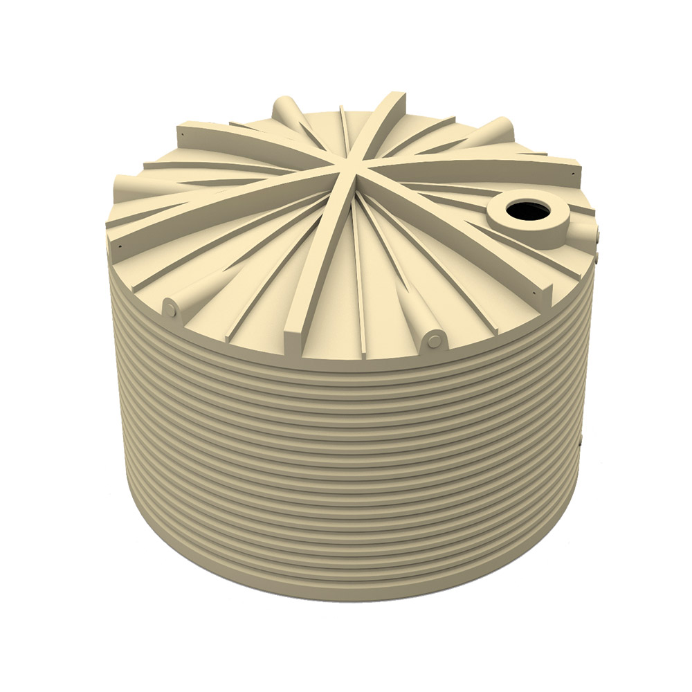 Round Poly Tank 31822L Armour Grey