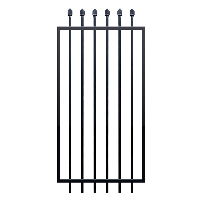 Squash Top Fence Gate 975 x 2100mm Black