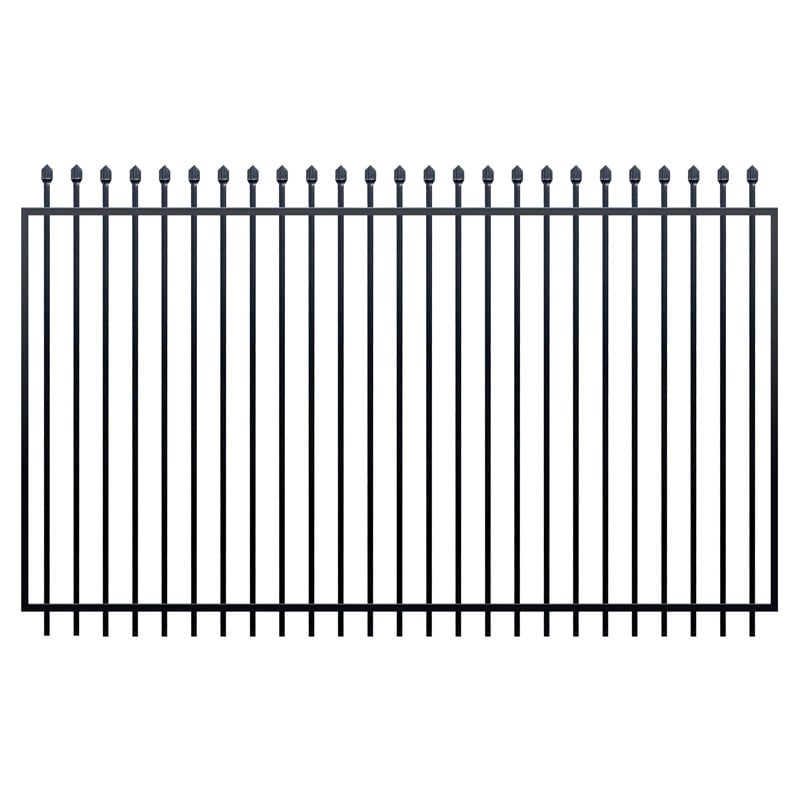Squash Top Fence Gate 2450 x 1800mm Black