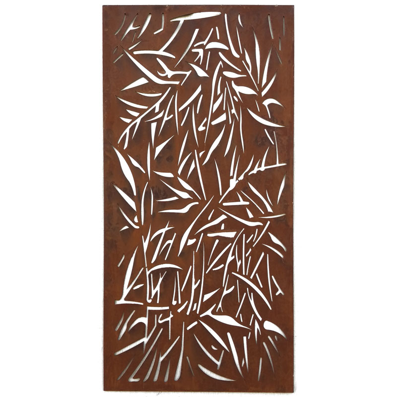 Real Rust Steel Screen Jungle 1800 x 900mm