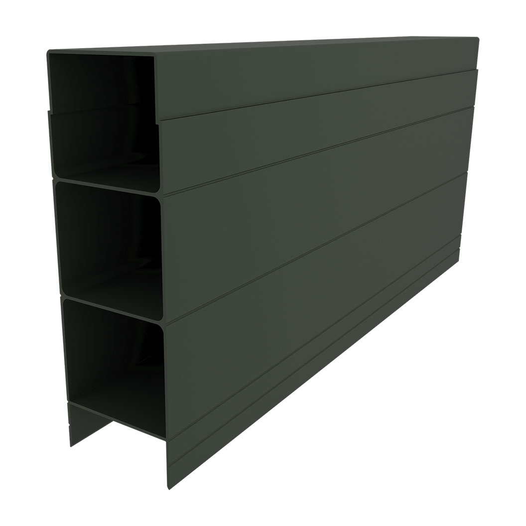 Alumawall Retaining Wall Stackable Sleeper 50mm x 150mm x 2385mm Slate Grey