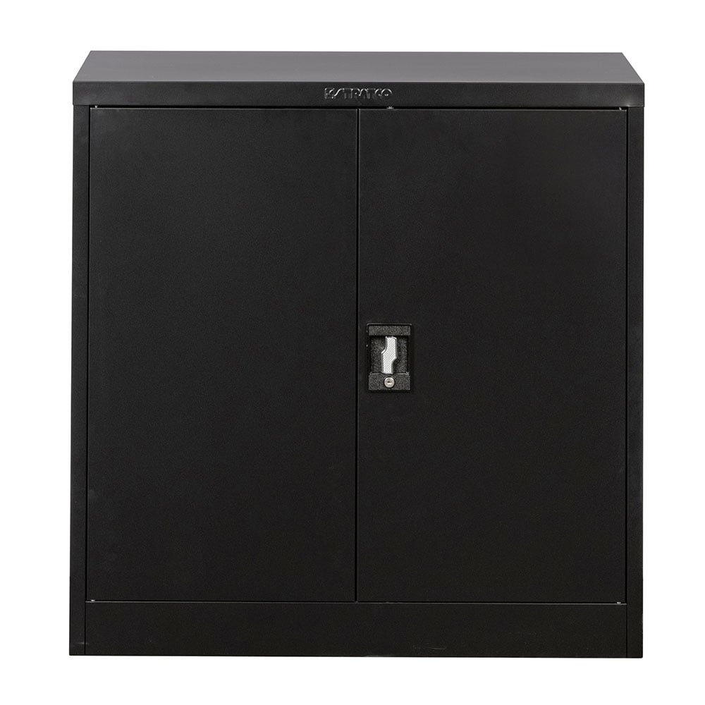 Stratco Utility 2 Door Half Height Cabinet Black