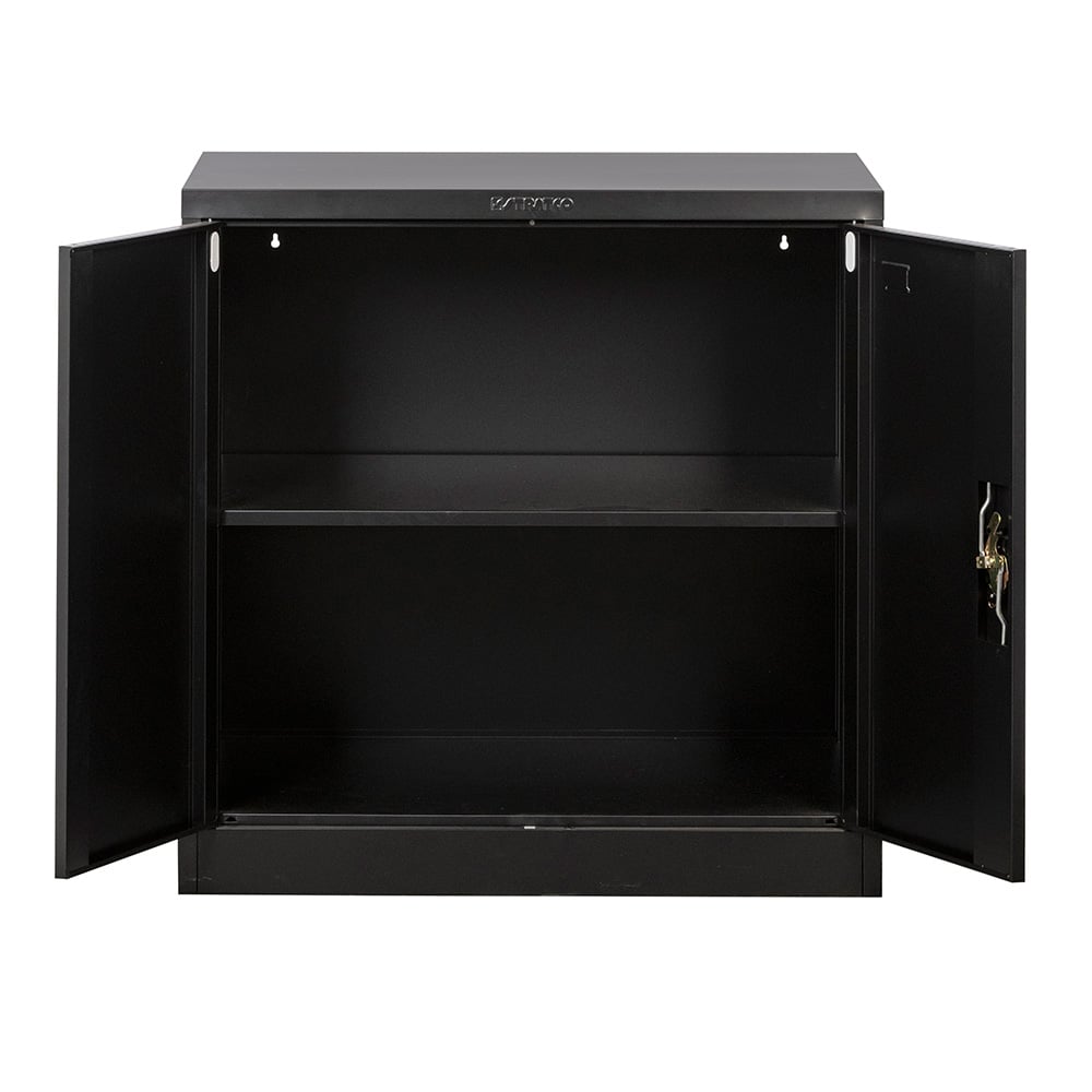 Stratco Utility 2 Door Half Height Cabinet Black