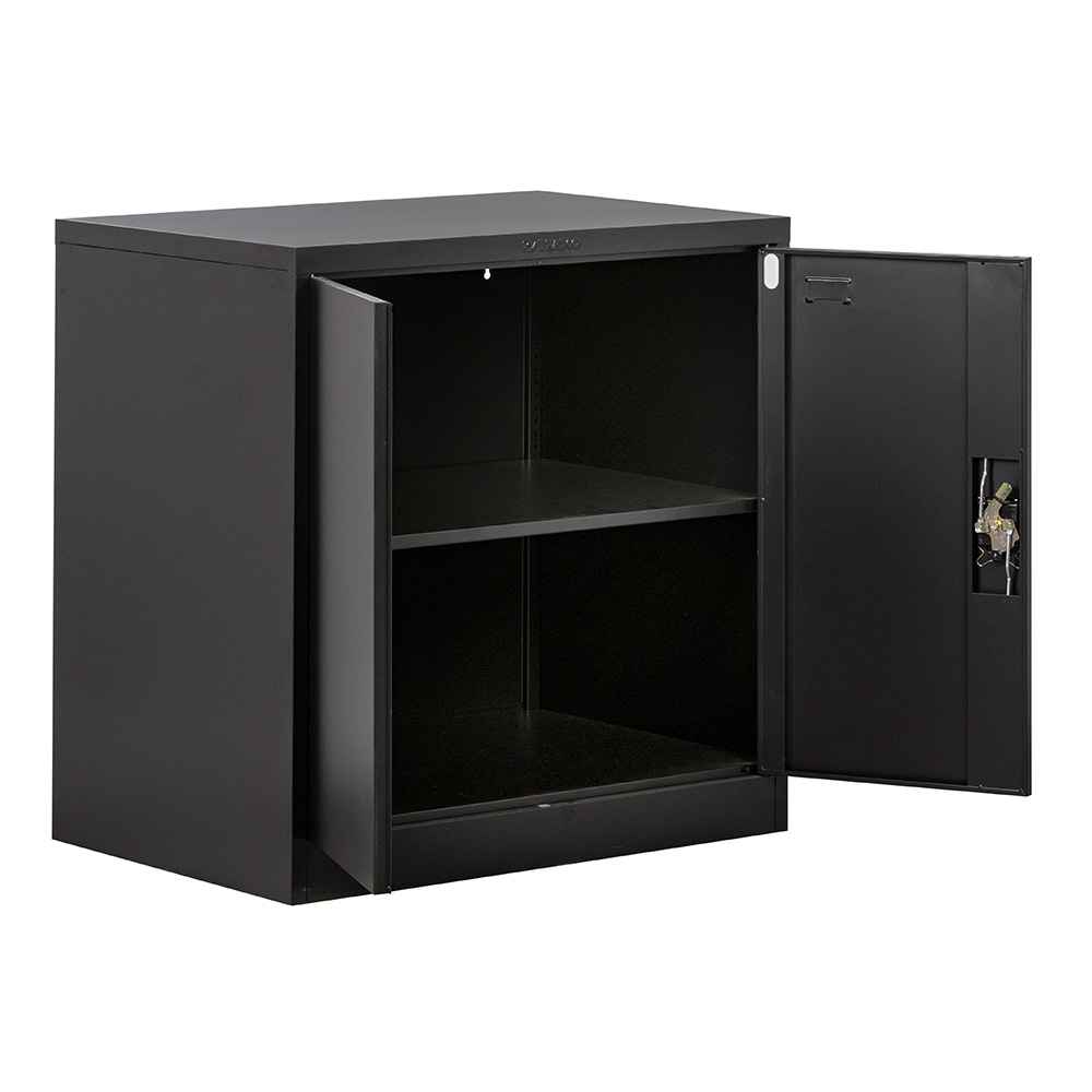 Stratco Utility 2 Door Half Height Cabinet Black
