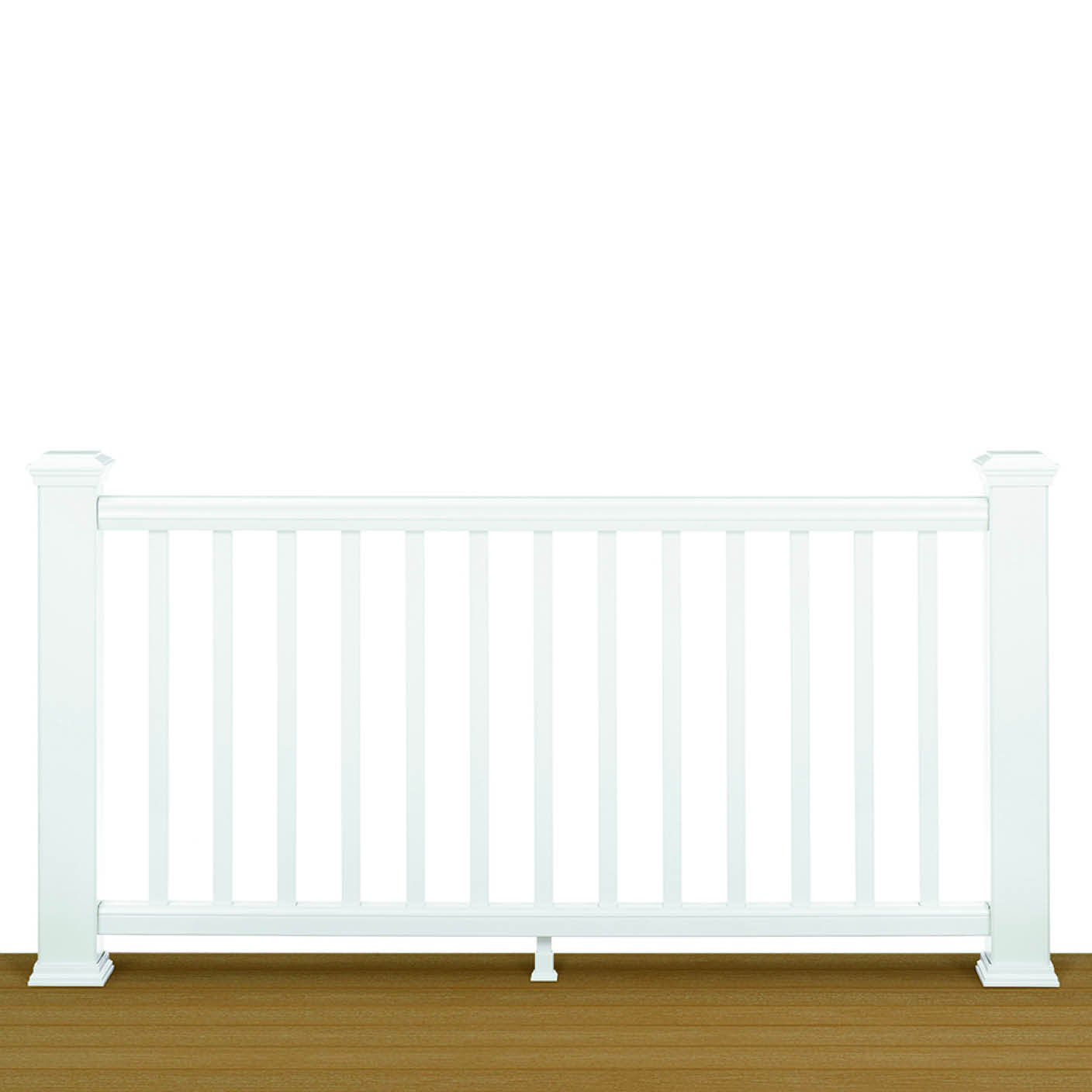 Trex® Transcend Rail Kit With Square Balusters Classic White 2.32 x 1.06m